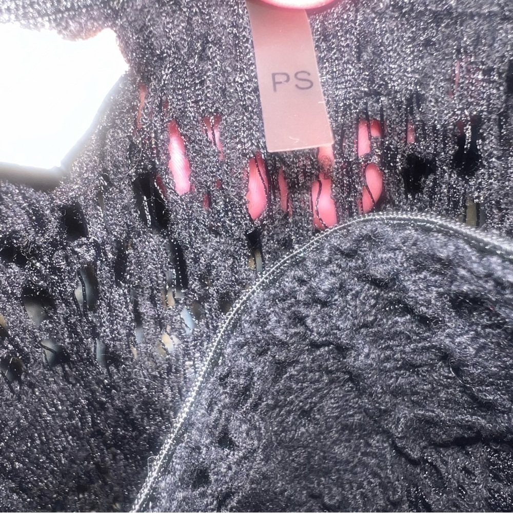 Soft Surroundings Crochet Lace Open Knit Black Pants Sz: S Petite Boho Coastal - Picture 11 of 12